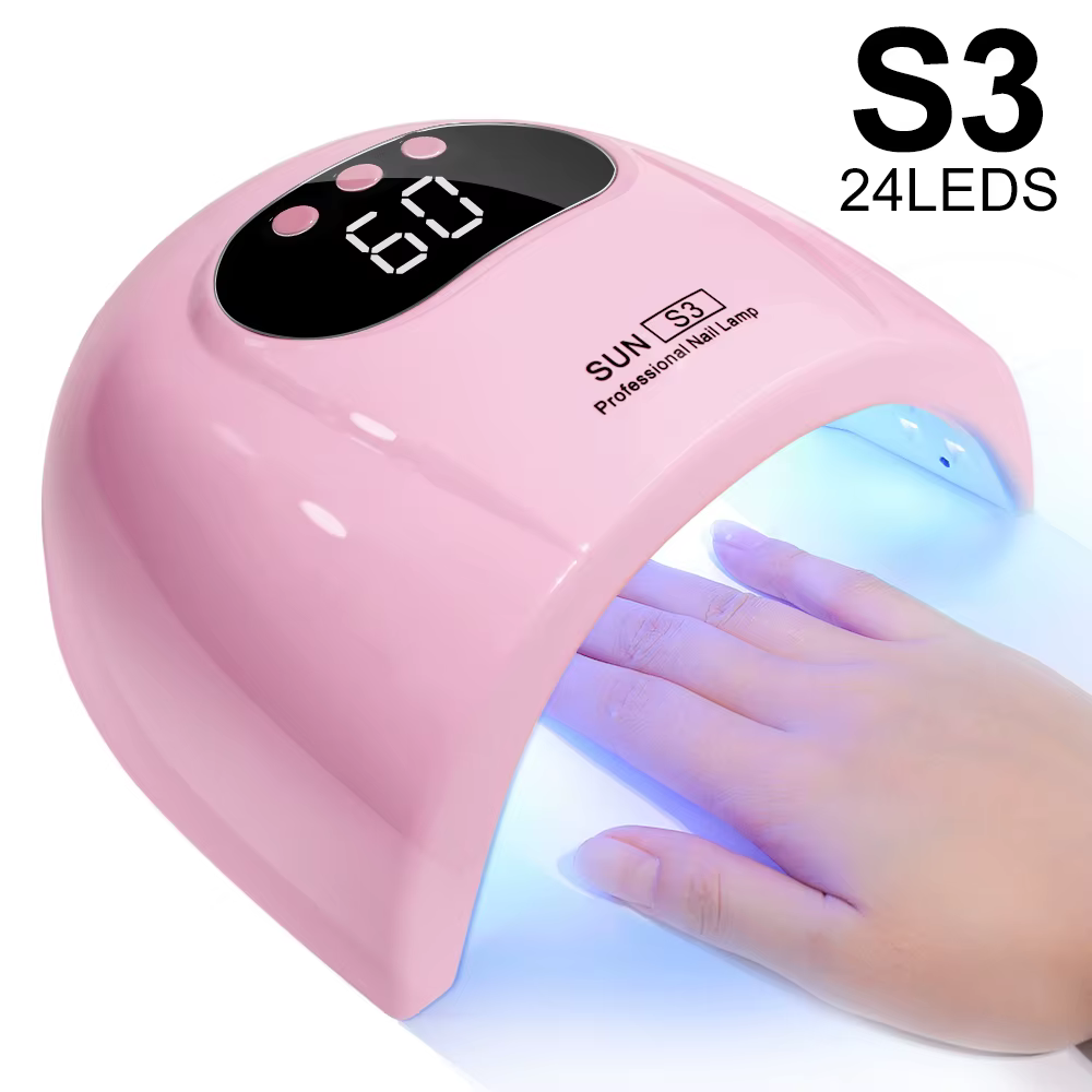 24/6 LED lampe UV pour ongles Gel vernis séchage avec affichage LED et détection de mouvement profes