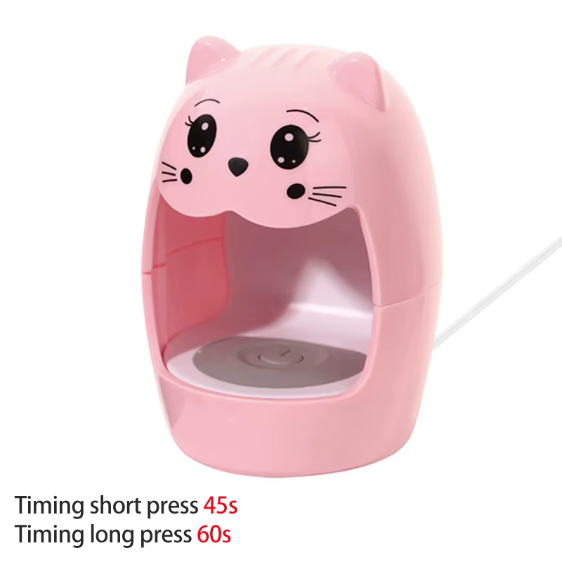 LULAA lumière UV pour ongles pour vernis Gel sèche-ongles avec forme mignonne petite et Portable lum