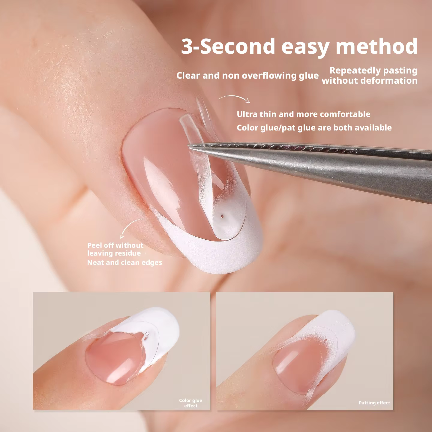 Kaniu minimaliste français Transparent Nail Art pochoirs aérographe modèle creux français manucure d