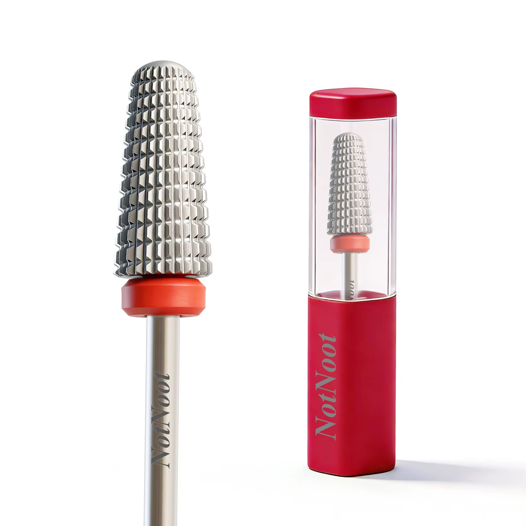 Fraise à ongles 5 en 1 en carbure conique, tige de 3/32 po pour l'élimination rapide des ongles en a