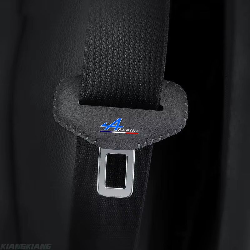 Couverture de boucle de ceinture de sécurité avec logo de voiture, accessoire intérieur pour Alpine 