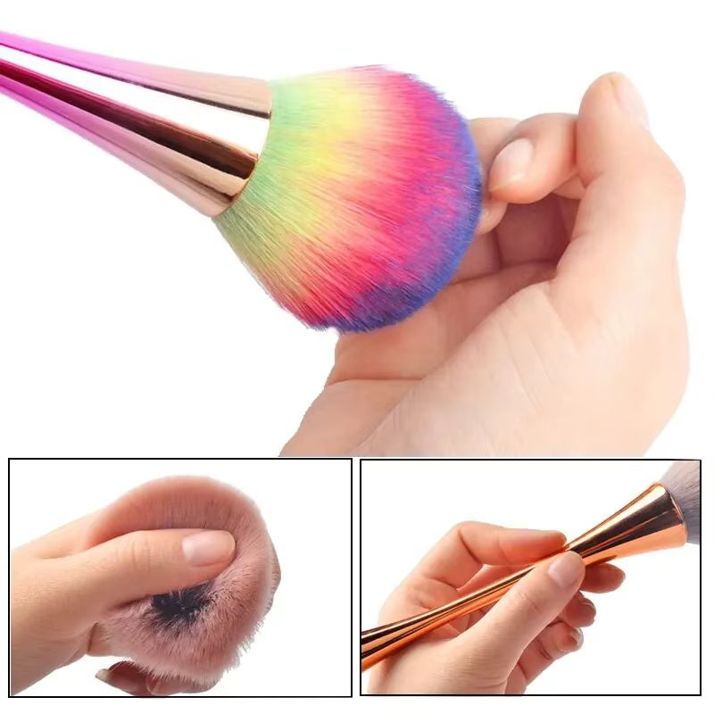 Pinceau professionnel à manche long pour nail art, brosse de maquillage, outils de manucure, 7 style