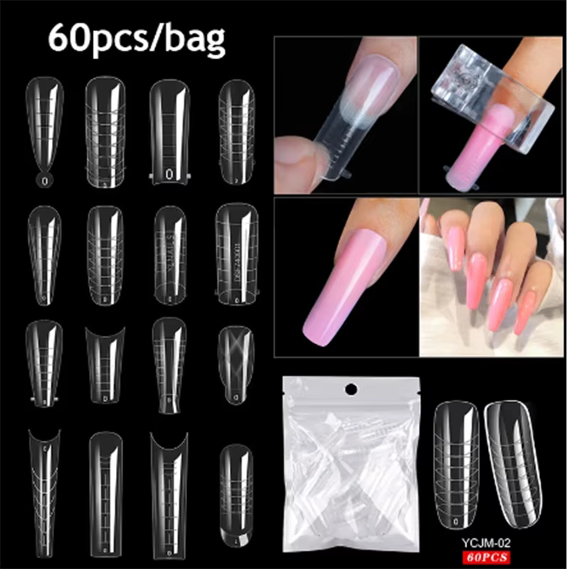 faux ongles capsule ongle press on nails ongle faux chablon gel ongle Faux Doigts en Gel Acrylique,