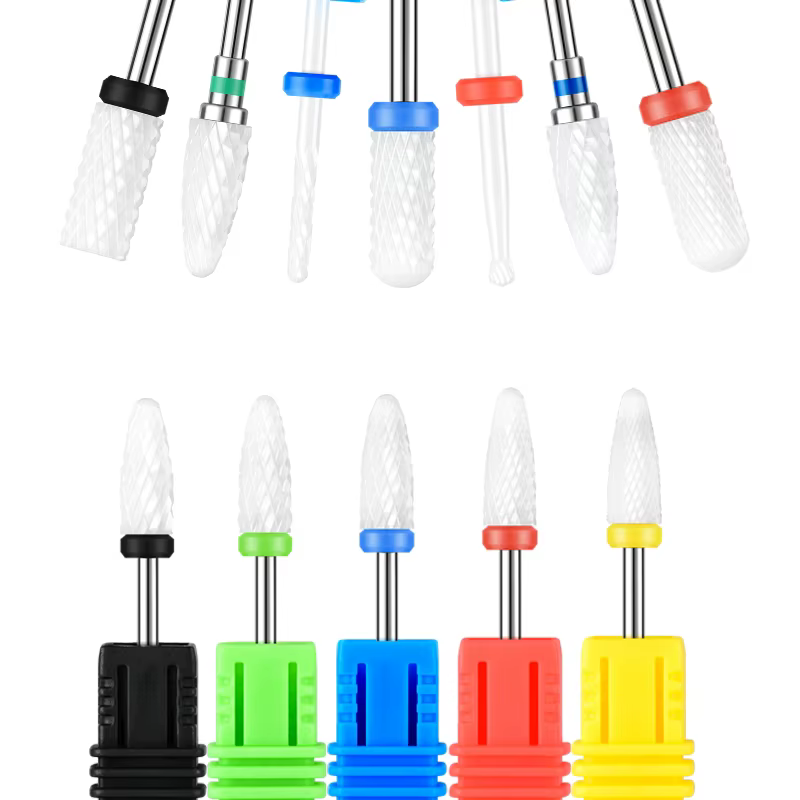 Forets à ongles en carbure, 67 Styles, fraise électrique rotative en céramique pour manucure, dissol