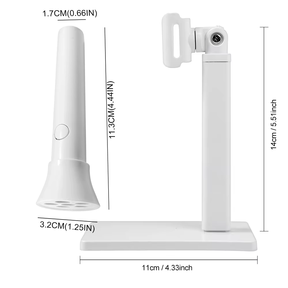 Lampe LED UV Portable pour ongles et Base de Support de lumière LED Rechargeable pour les ongles Gel