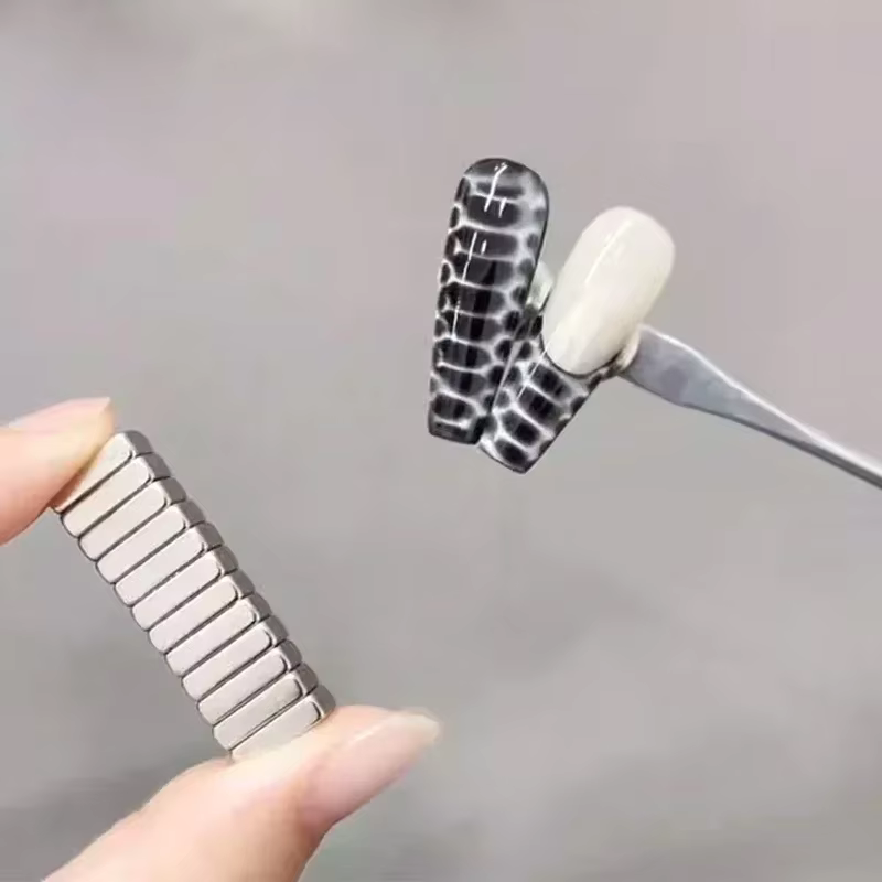 Bâton magnétique pour ongles, œil de chat, effet fort, Texture Crocodile, vernis Gel UV, tige dégrad