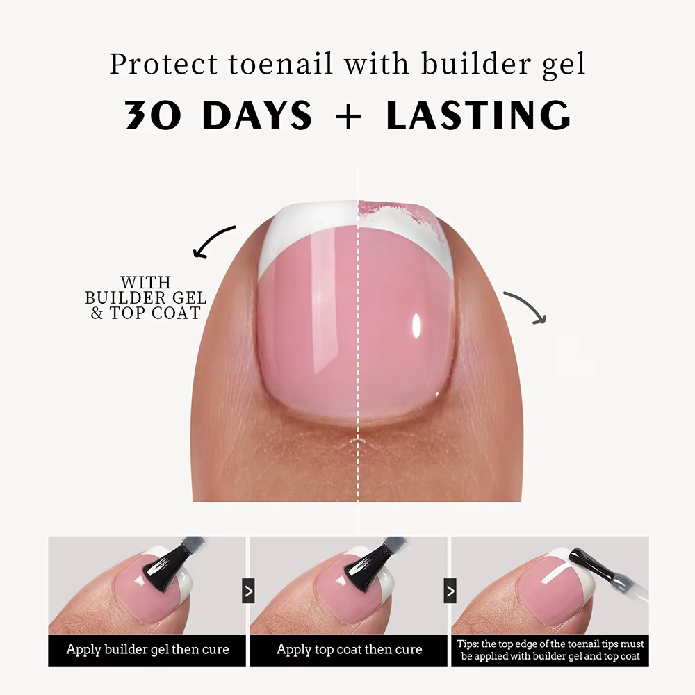 Faux ongles français à pression rose/nu, 120 pièces, brillants, courts, carrés, couverture complète,