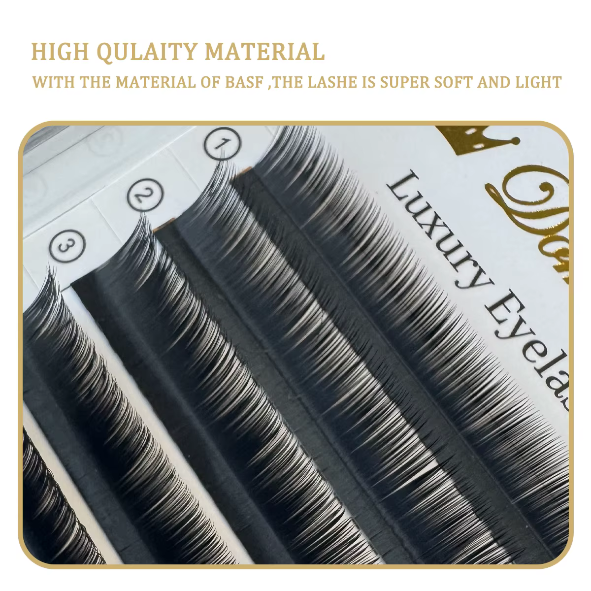 Domi Faux vison Faux Extensions de cils individuels LB LC LD LJ LU Curl Mix haute qualité Faux Camél