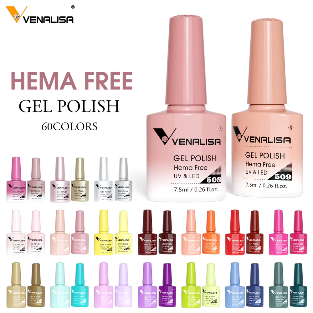 Venalisa VIP5 TPO gratuit gelée rose nue Collection vernis à ongles paillettes magnifique tremper UV