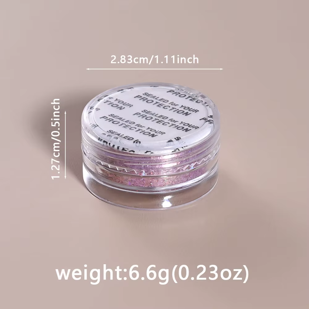 Poudre scintillante pour Nail Art, 1 g/boîte, coquille mixte, opale, paillettes, feuille holographiq