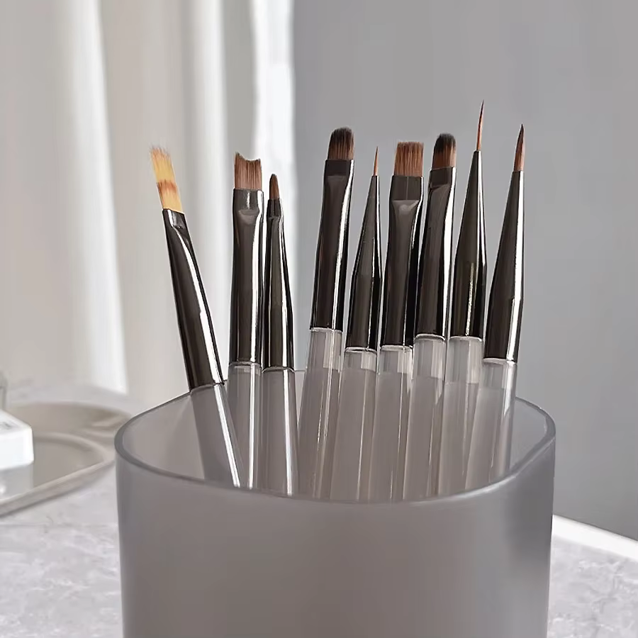 Ensemble de brosses à ongles en acrylique pour Gel UV, Extension de pointes d'ongles, outils de Salo
