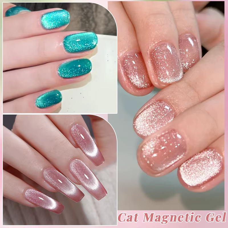 UR SUGAR 15ml gelée rose chat Gel magnétique vernis à ongles paillettes glace tremper céramique UV G