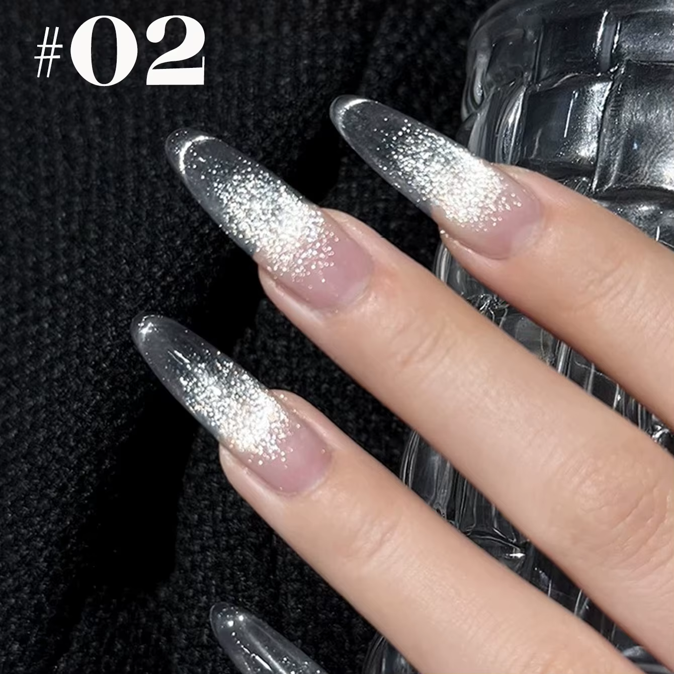 1-12 pièces WS Style chaud Non-gris universel blanc oeil de chat Gel vernis à ongles Super Flash bla