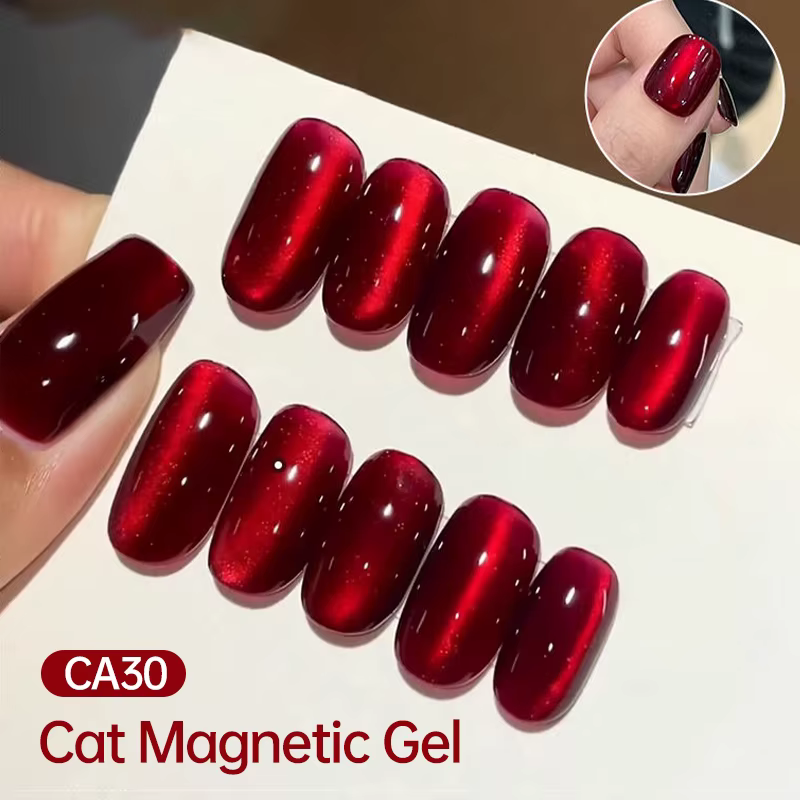 UR SUGAR 15ml rouge rose chat Gel magnétique vernis à ongles Semi Permanent tremper UV LED peinture