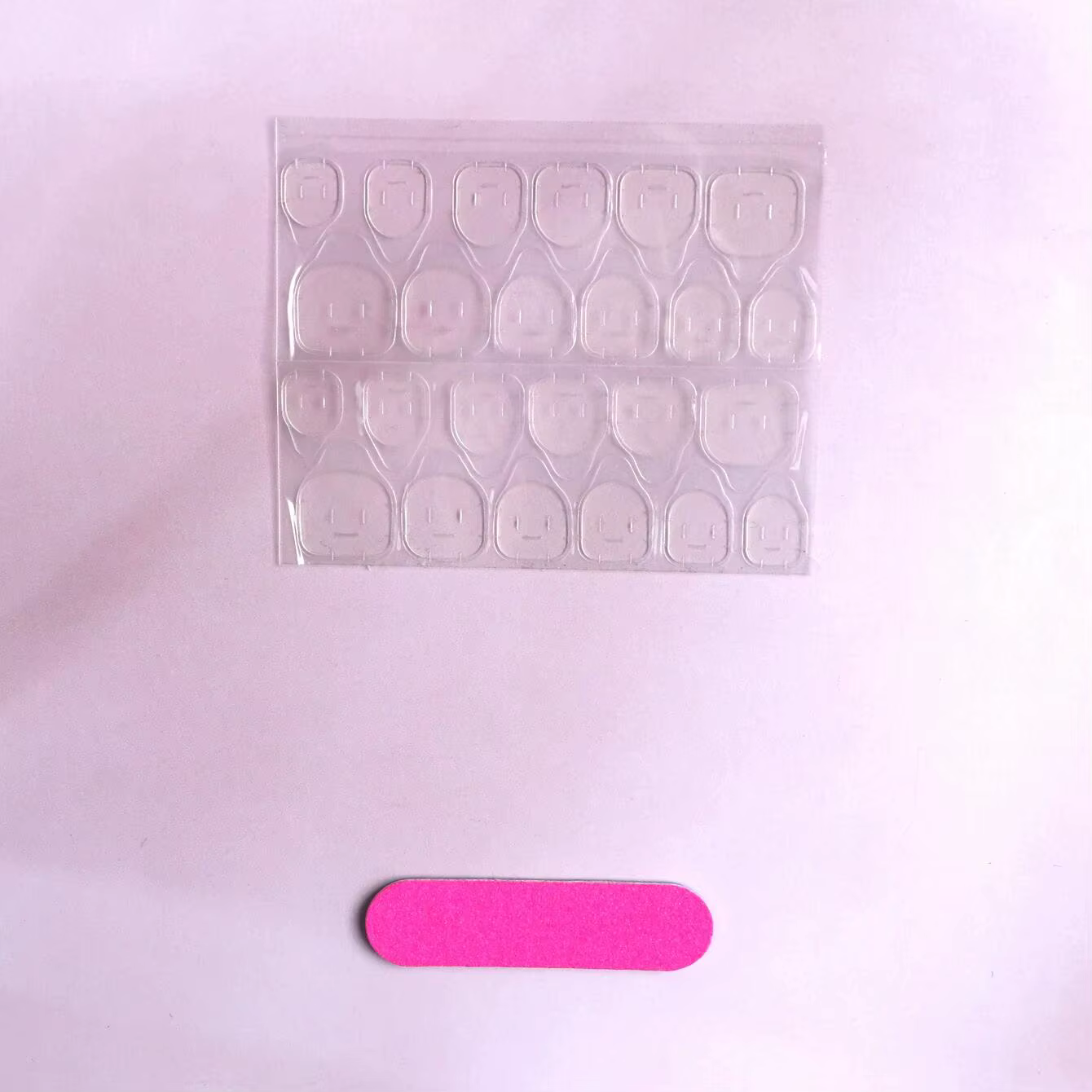 10 pièces-faux ongles de forme courte avec nœud papillon rouge-ensemble d'ongles de faux couverture