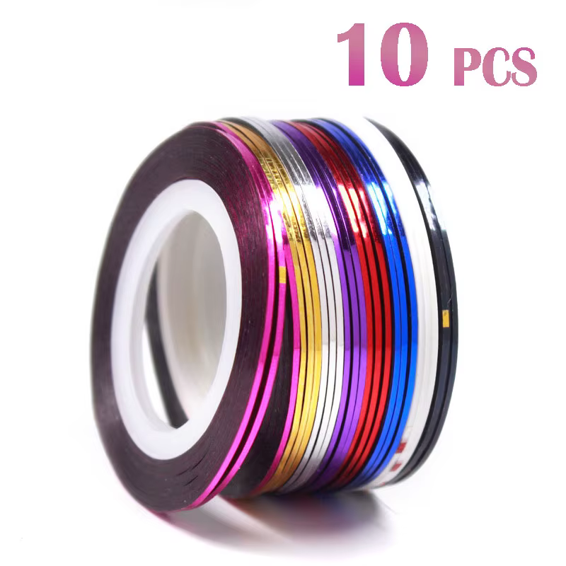 Bandes autocollantes pour nail art, lignes de peinture adhésives pour la décoration des ongles DIY, 