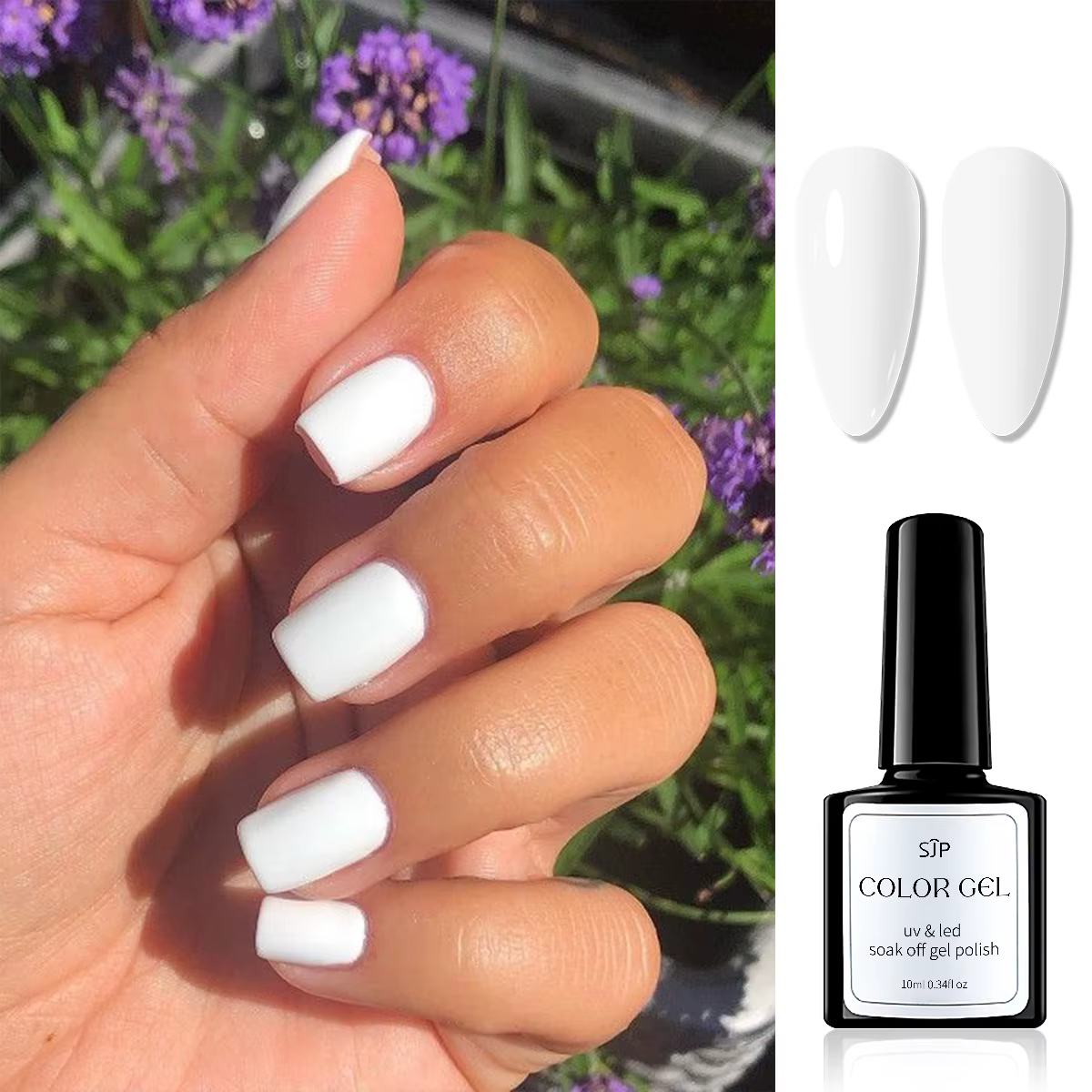 Lot de 1/5 vernis à ongles gel 10 ml, base Y2K hiver, top coat sans résidu, vernis mat rose, violet,