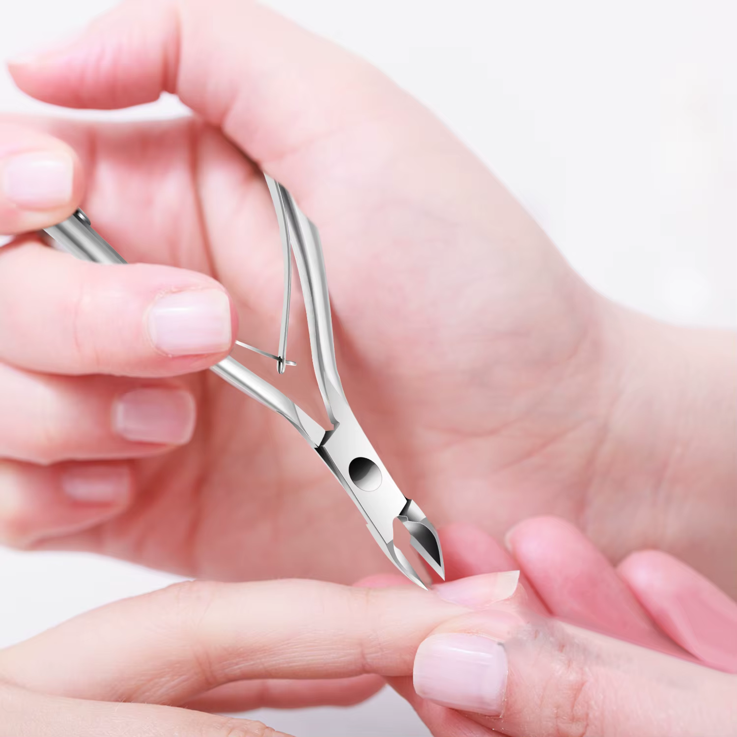 LINMANDA pince à cuticules avec poussoir à cuticules dissolvant et tondeuse à cuticules en acier ino