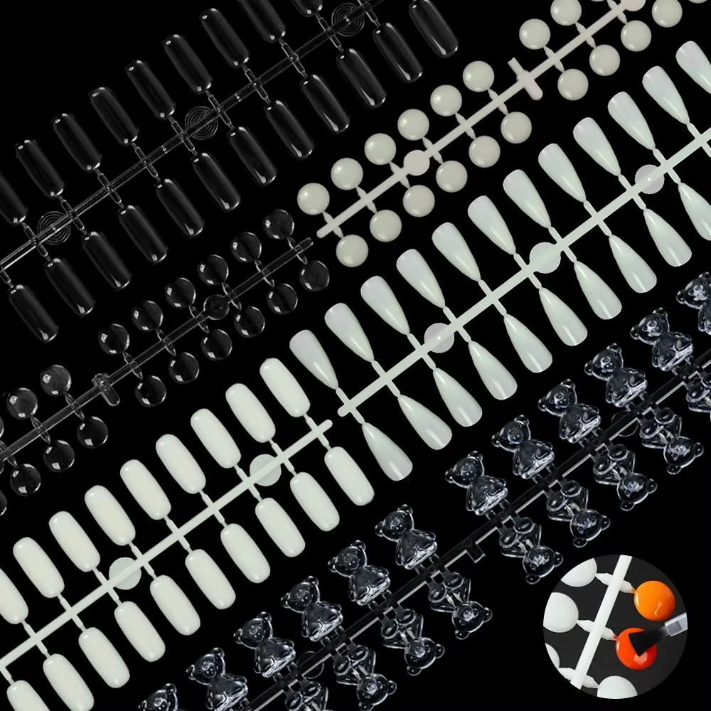120/240 pièces Pack faux ongles conseils couleur carte pratique affichage montrant étagère outils ma