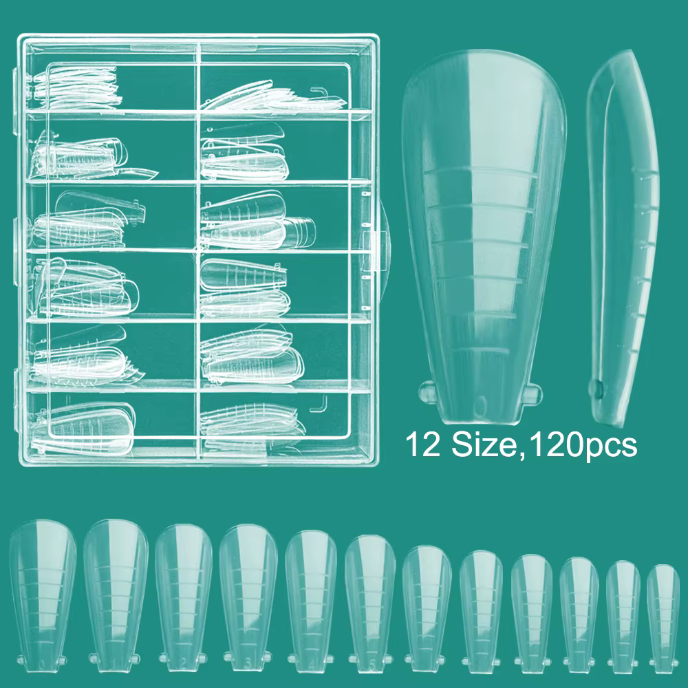 17 Types de moules à ongles, outil de moule de manucure réutilisable, couverture complète des ongles