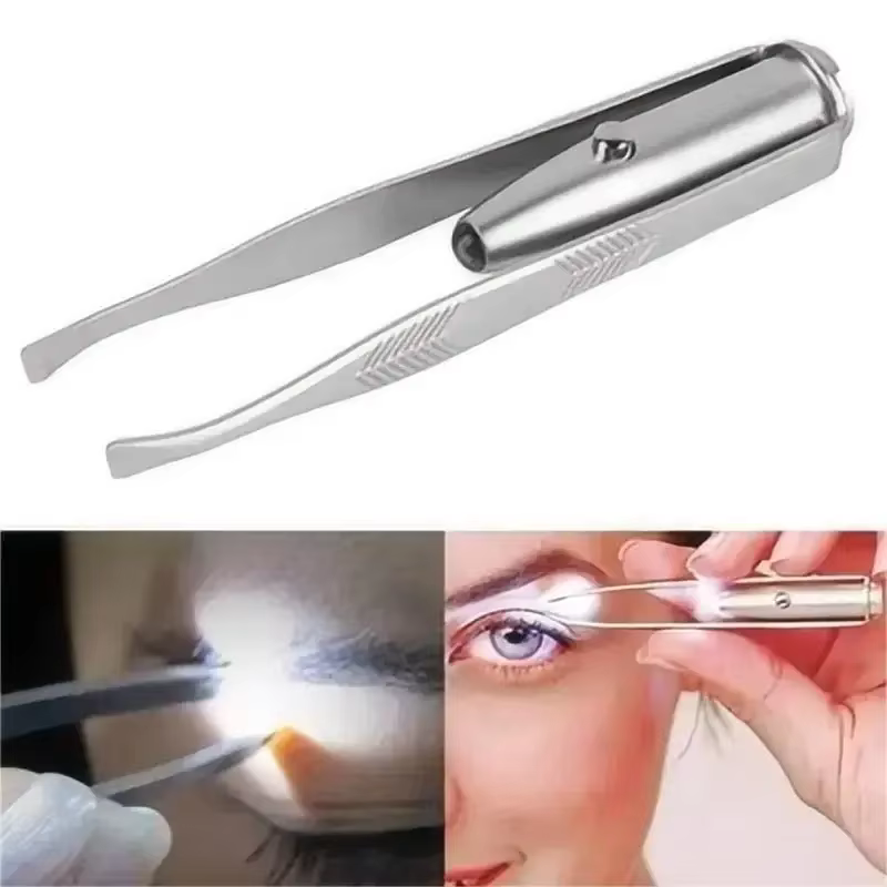 Pince à épiler Portable en acier inoxydable, Design intelligent, pour enlever les poils des sourcils