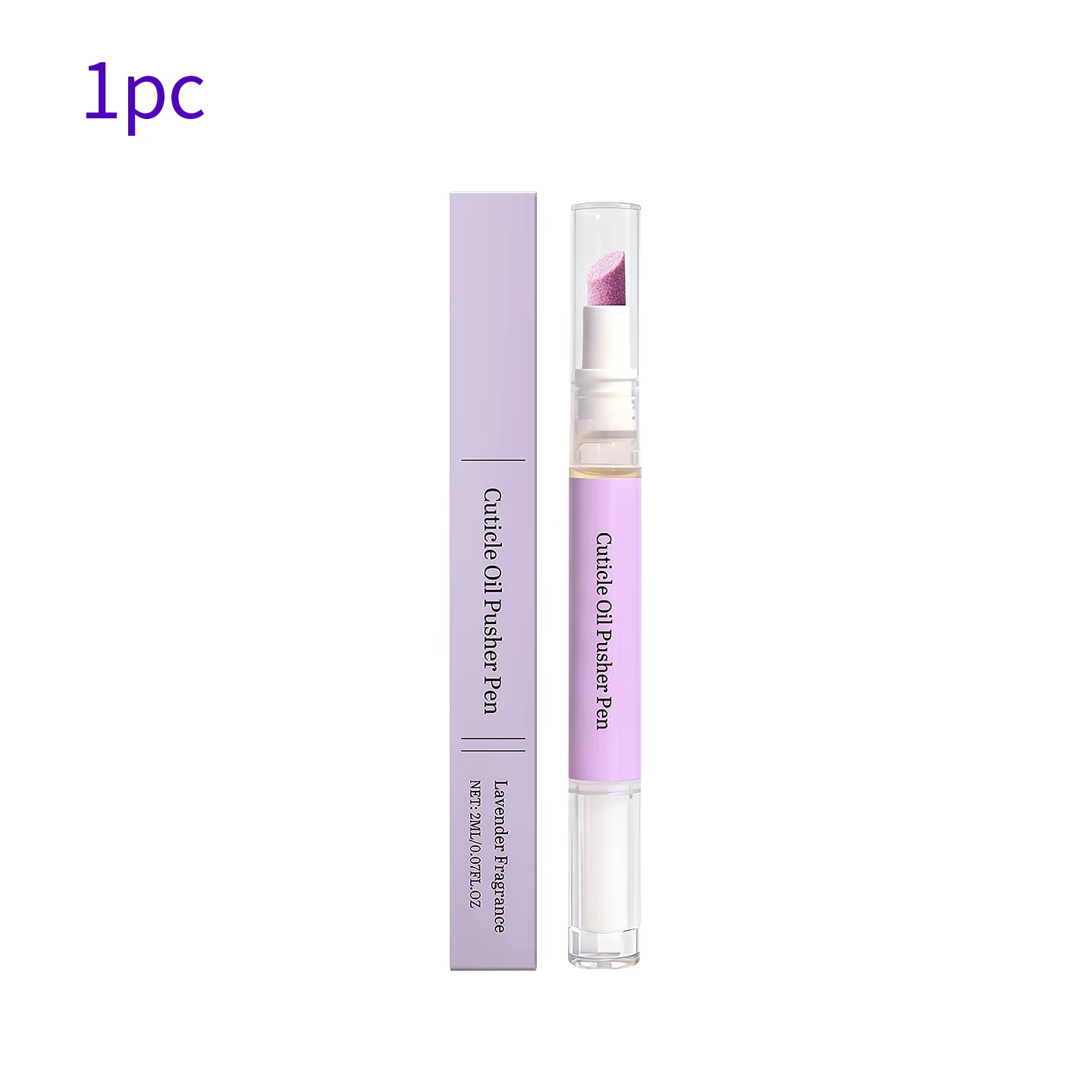 Stylo d'essence pour soins des ongles deux-en-un, stylo à huile de soin, repousse-cuticules multifon