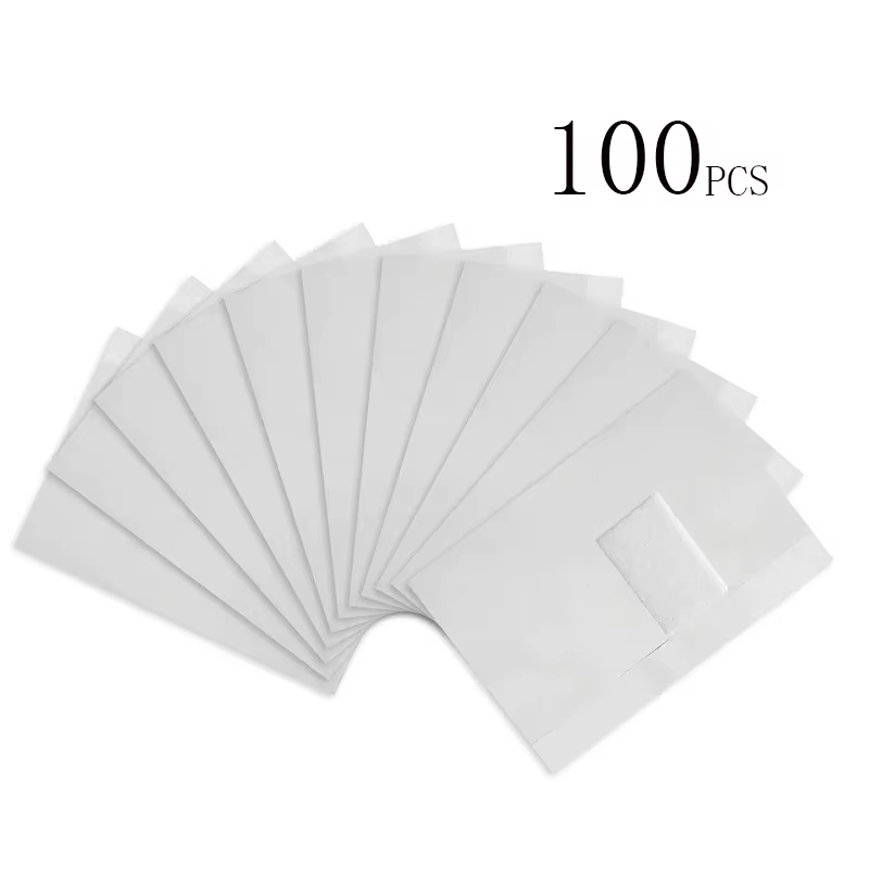 NOUVEAU Lot de 100 lingettes en aluminium pour dissolvant de vernis gel, accessoires de manucure