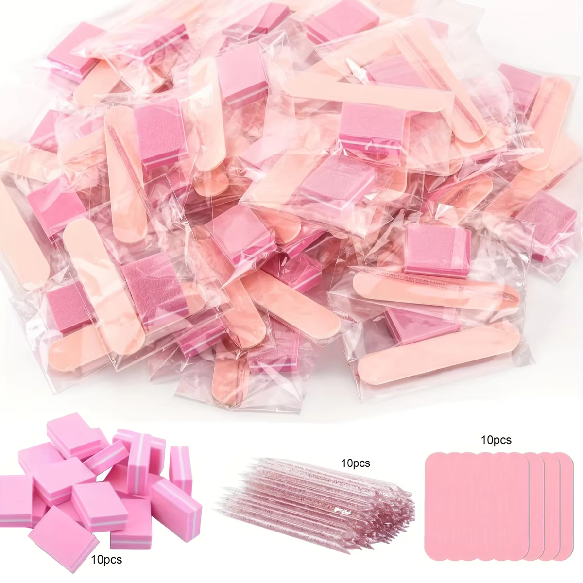 Kit de soins des ongles 1 ensemble-30 pièces: mini limes, tampons et bâtons – Parfait pour le poliss