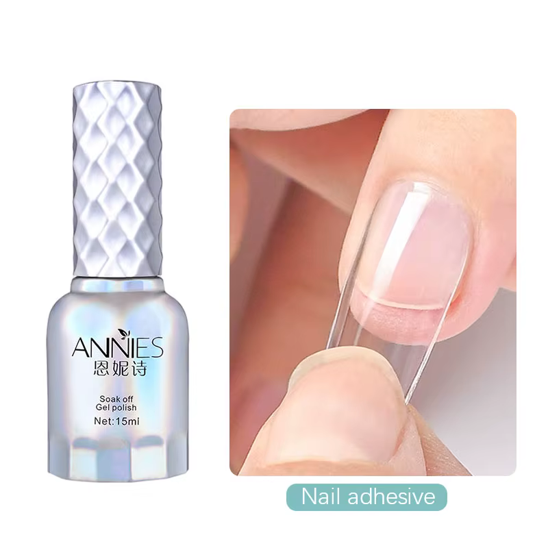 Colle à ongles forte pour faux ongles en acrylique, brosse, séchage rapide, Application facile, coll