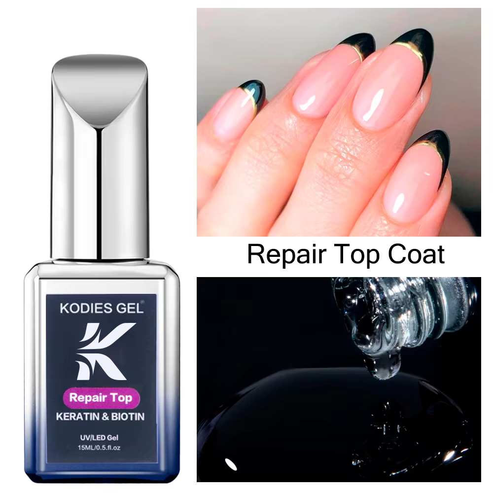 KODIES GEL Starlight couche de finition Gel vernis à ongles 15ML Semi Permanent UV chatoyant manucur