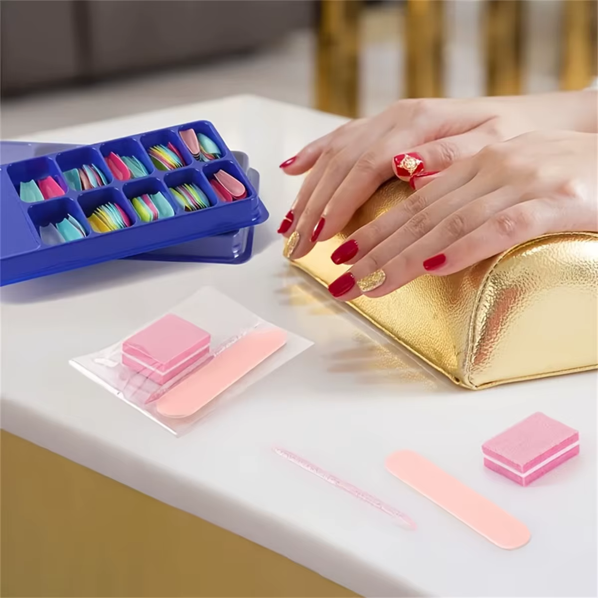 Kit de soins des ongles 1 ensemble-30 pièces: mini limes, tampons et bâtons – Parfait pour le poliss