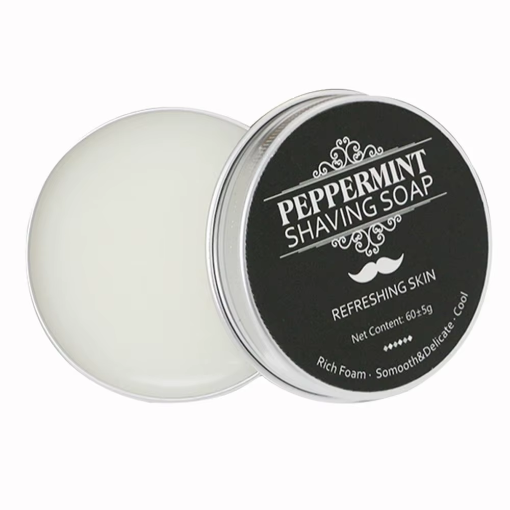 Savon de rasage pour barbe pour hommes, Texture lisse, fait à la main, barre Dense, garde le visage,