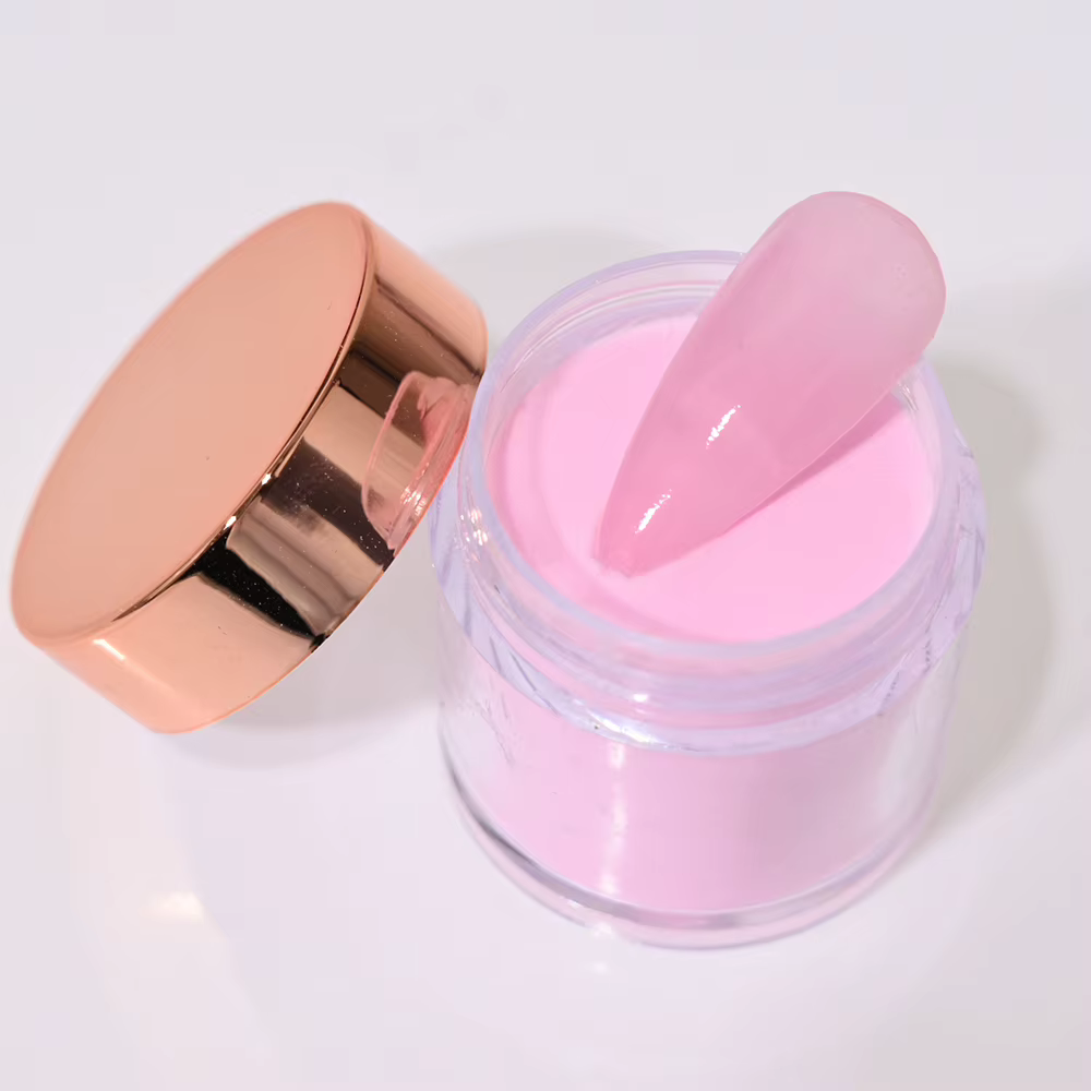 Poudre acrylique pour ongles N64.Art, 10 g/bouteille, pointes en polymère, extension rose nude, trem