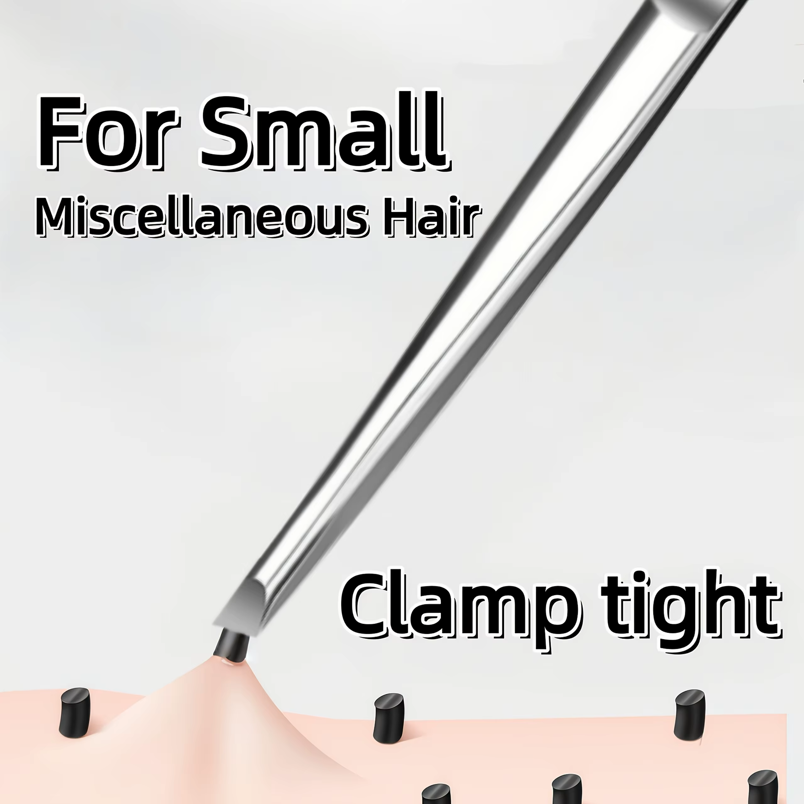 Pince à épiler en acier inoxydable, outil adapté à l'application de cils et de sourcils, coupe de ba