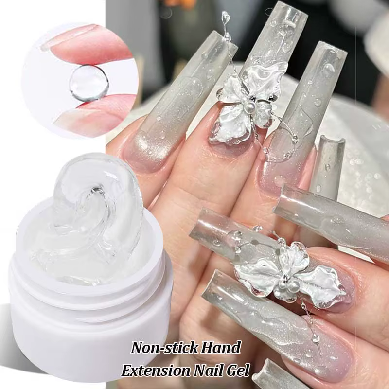 LILYCUTE 8ml clair antiadhésif main solide Extension vernis à ongles Gel 3D façonnage sculpture fleu