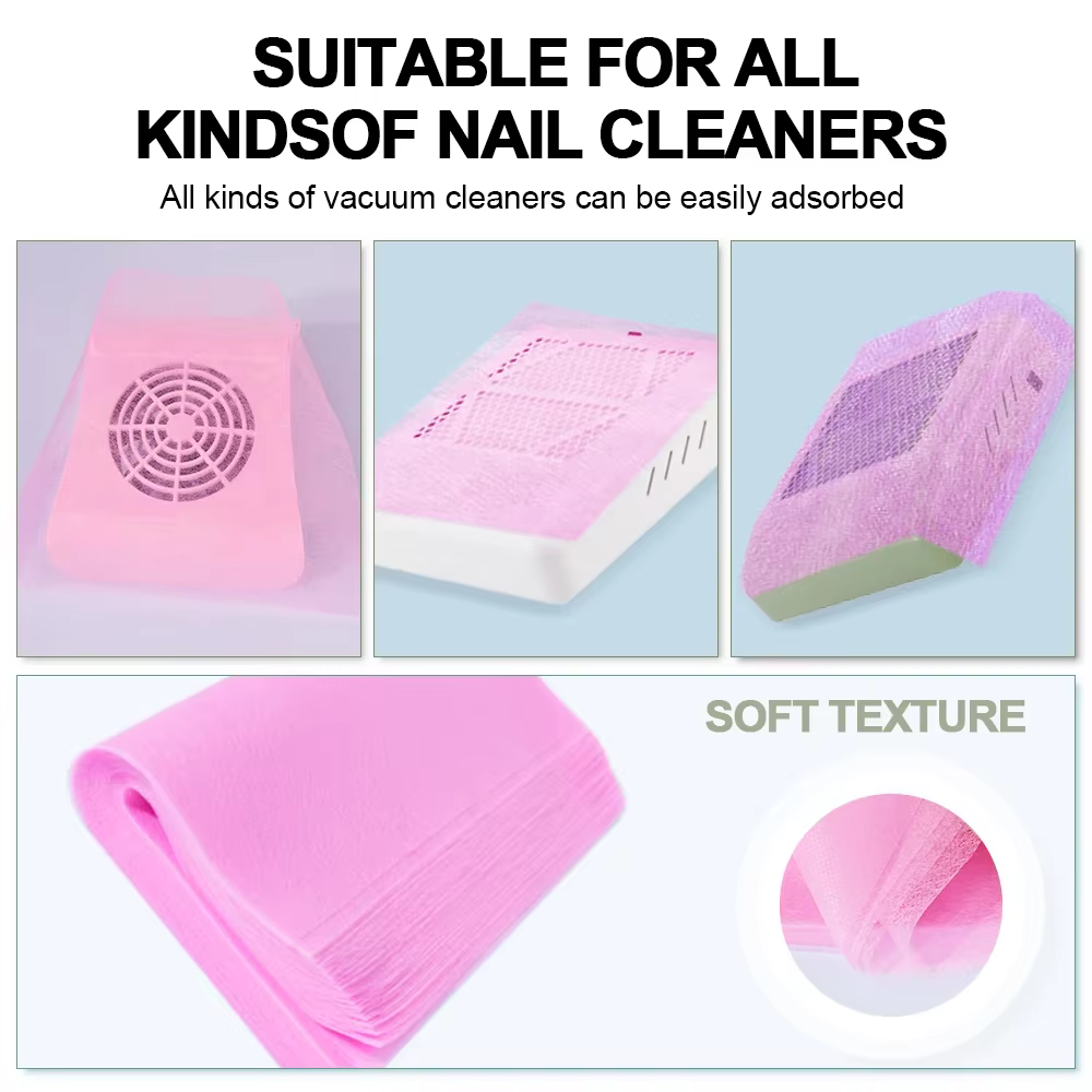 Collecteur de poussière sous vide Nail Art, papier filtre en coton non tissé, papier filtre pour man