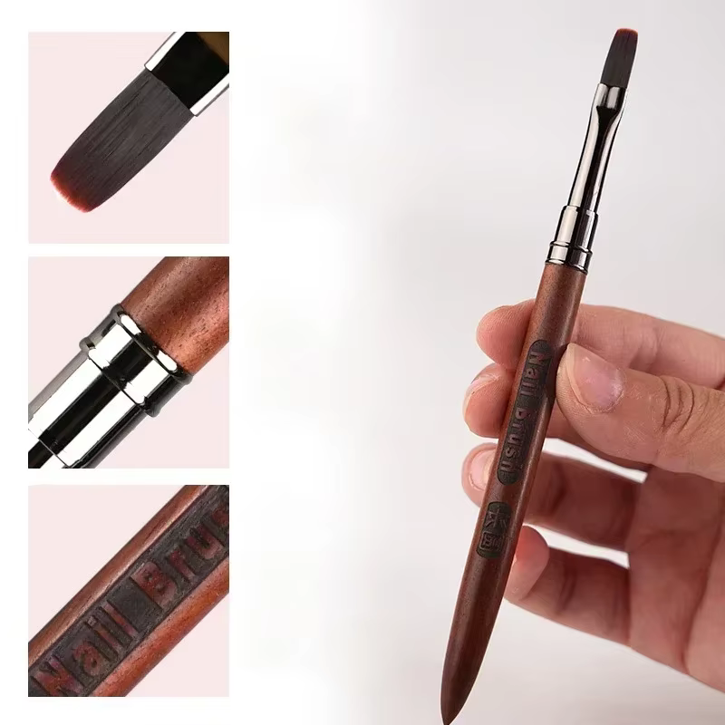 Pinceau de peinture en gel pour ongles, accessoire de construction d'ongles en acrylique, pinceaux d