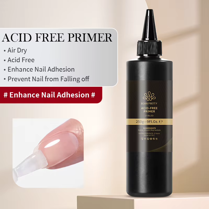 BORN PRTTY 250g déshydrateur de préparation d'ongles sans acide Gel de renfort sec à l'air Super adh