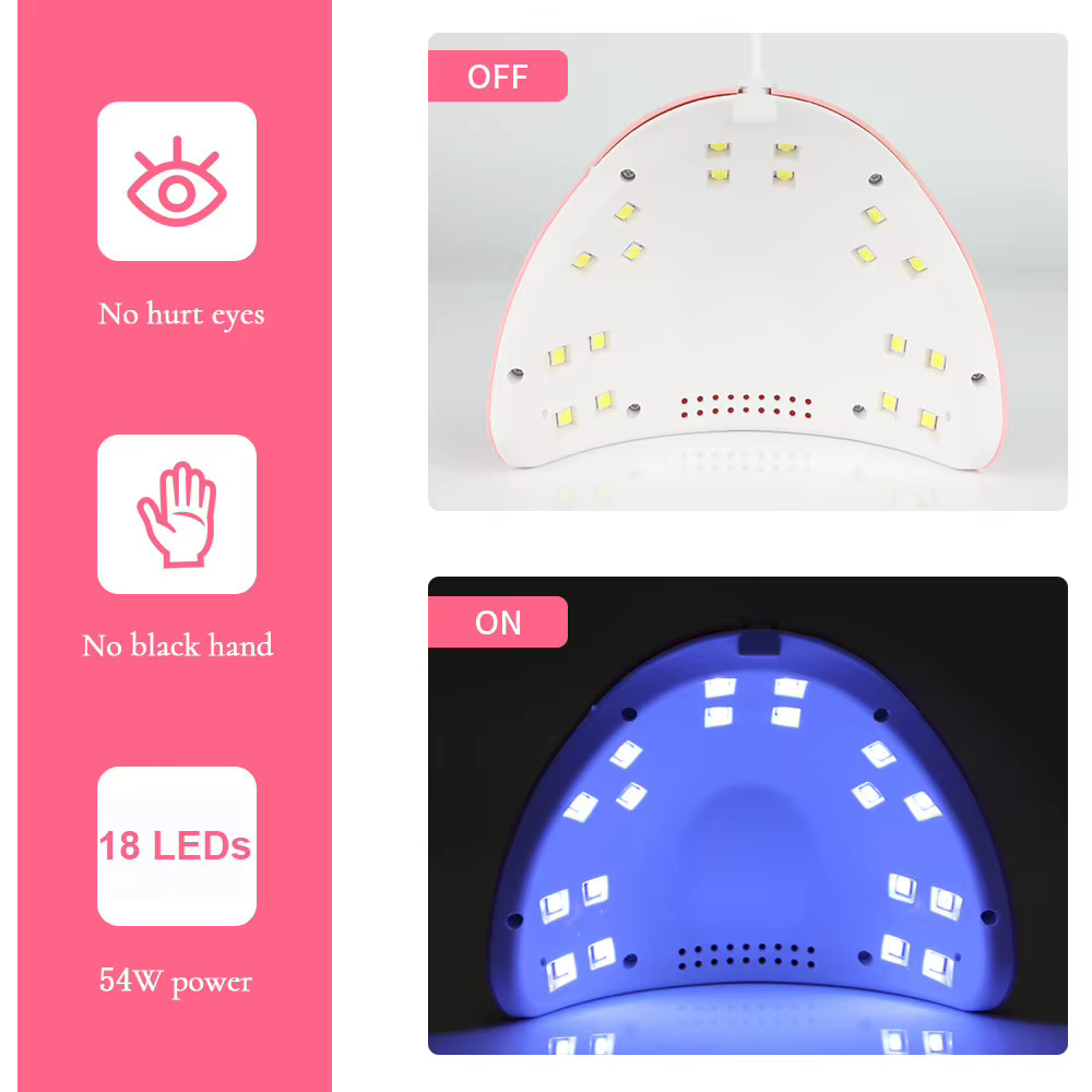 LULAA 54W USB Cabine UV LED Gel pour ongles lampe à LED pour ongles accessoires matériel professionn