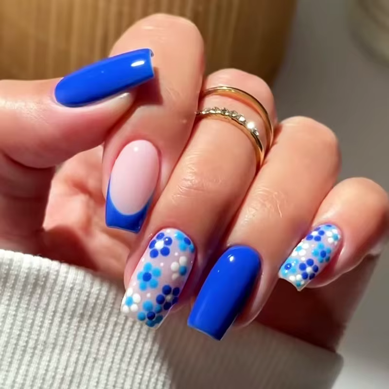 Faux ongles de Ballet mi-longs, 24 pièces, motif d'amour rouge, Design à pression, Simple, portable,