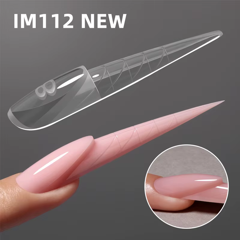 YOKEFELLOW ImMaster French Dual Nail Form 15Size Magic Caps Stiletto Zone French Nail Form pour Salo