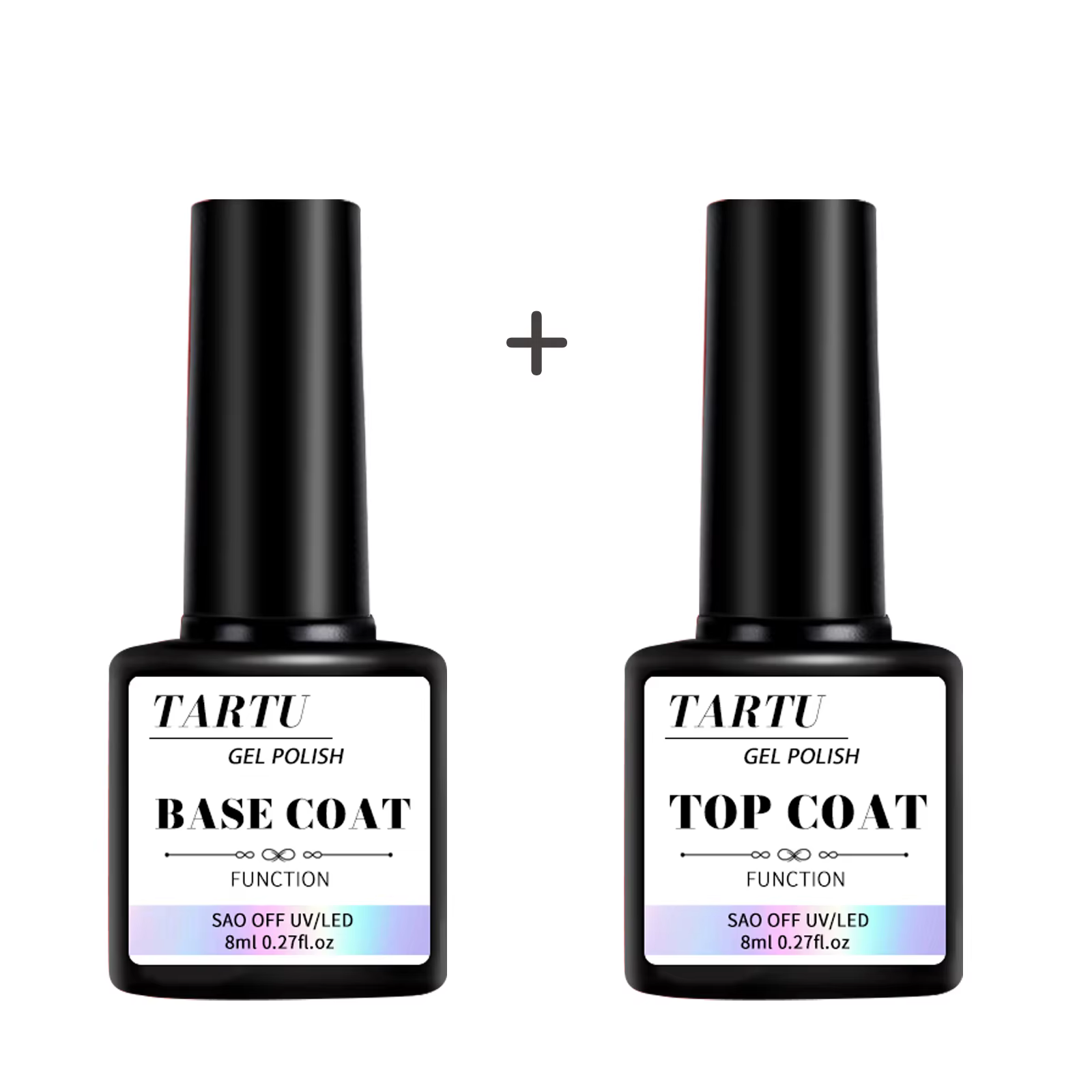 Ensemble de Nail Art en Gel fonctionnel de 8Ml, avec couche de Base et couche de finition en diamant