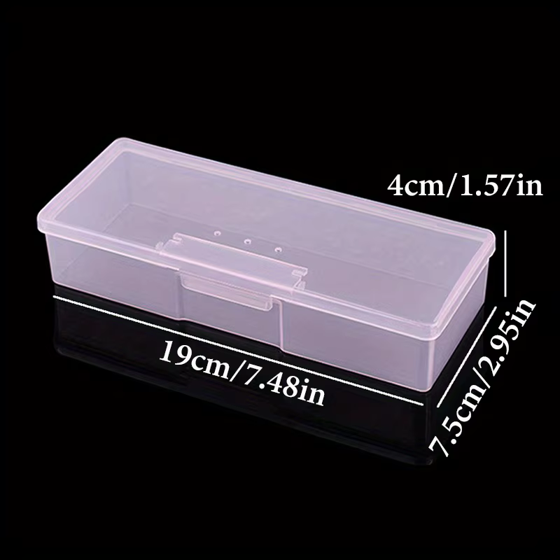 Boîte de rangement pour Nail Art, organisateur d'accessoires pour ongles, conteneur en plastique cub