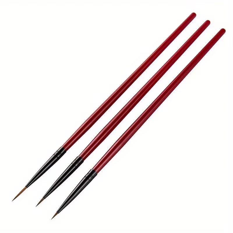 Pinceau de peinture pour Nail Art, 3 pièces/ensemble, stylo à dessin de ligne à fines rayures, point