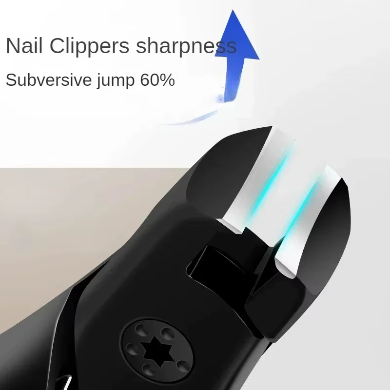 Coupe-ongles anti-éclaboussures, épais et dur, spécial, simple, grande taille, pour orteils ménagers