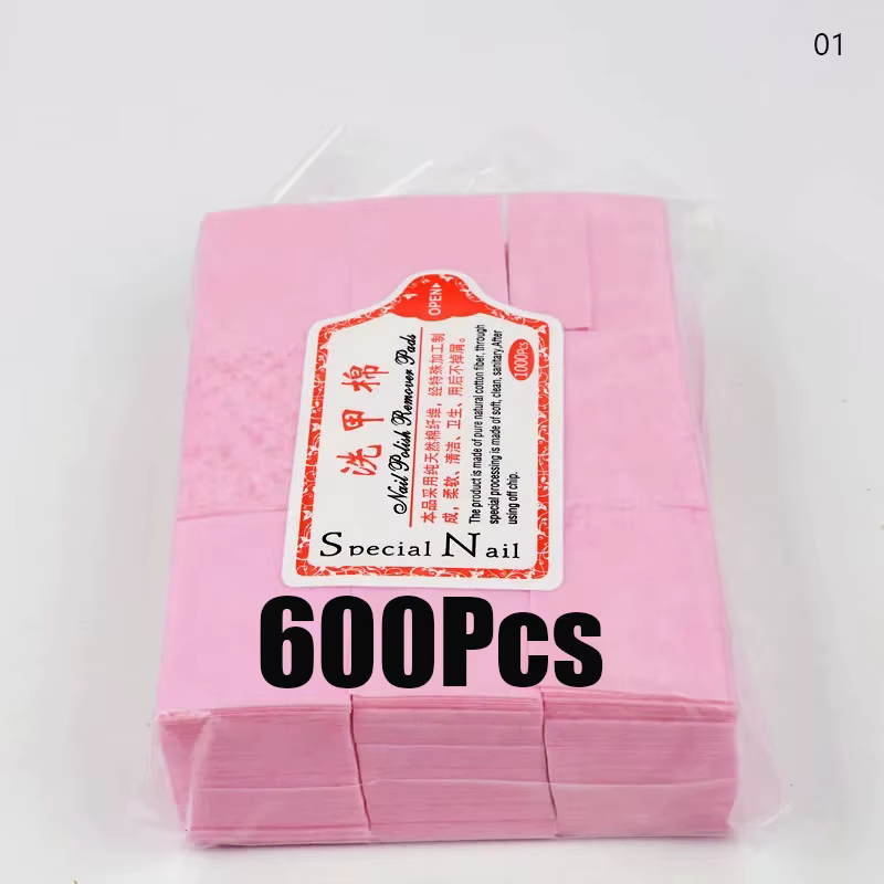 Lingettes professionnelles pour ongles, tampons 100% coton, non pelucheux, dissolvant de vernis Gel,