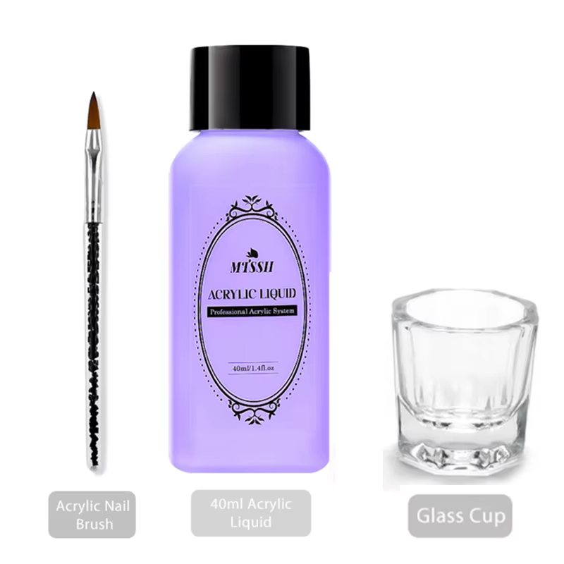 Ensemble d'outils pour liquide cristal, monomère liquide acrylique de 40ml, avec pinceaux de sculptu