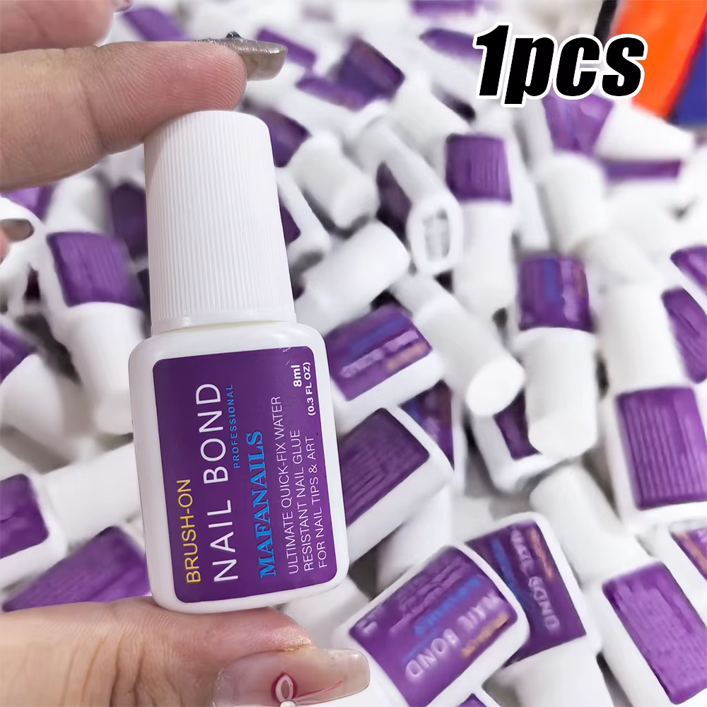Brosse à ongles en acrylique, 10 g/bouteille, pour pointes d'ongles, colle adhésive longue durée, Su