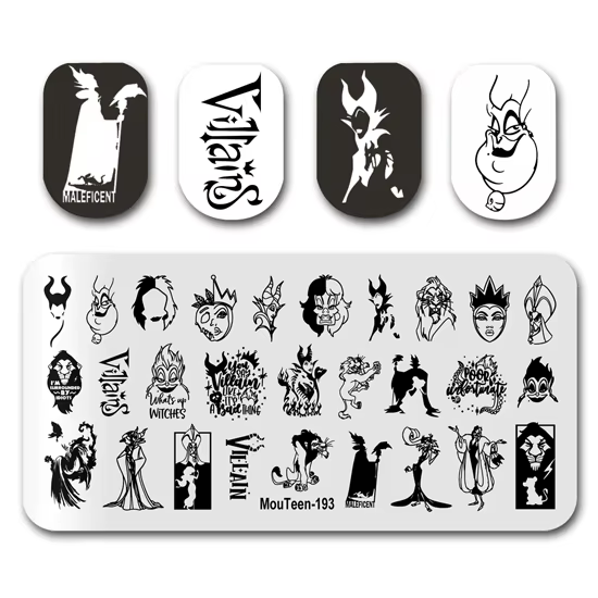 Plaque de tampon MouTeen-148 grandes plaques d'estampage d'ongles Disney Mickey Mouse ensemble de ma