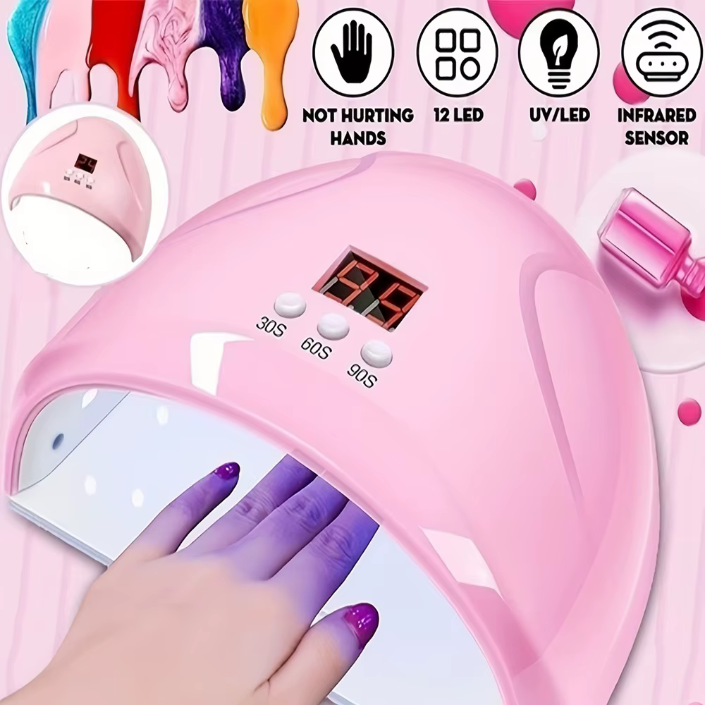 LULAA lumière LED lampe à ongles Portable Gel vernis lampes de séchage UV lampe de poche à durcissem